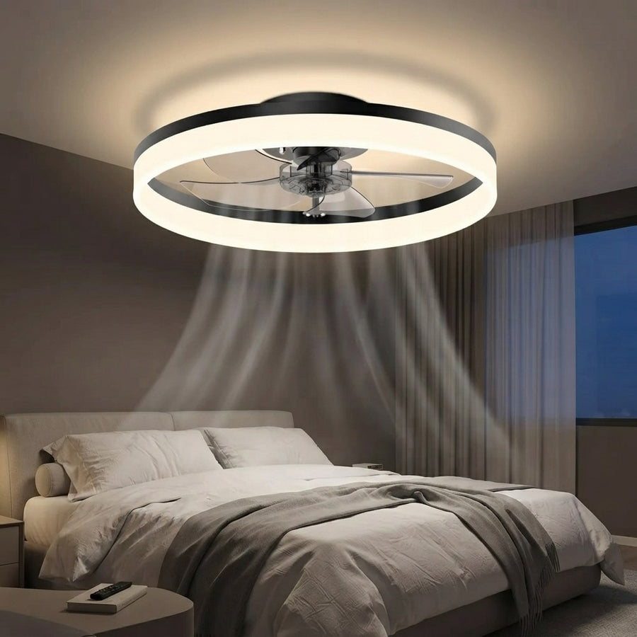 Modern Ring Ceiling Fan Lamp
